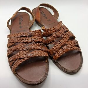 Vintage Via Lavia Braided Leather Sandals